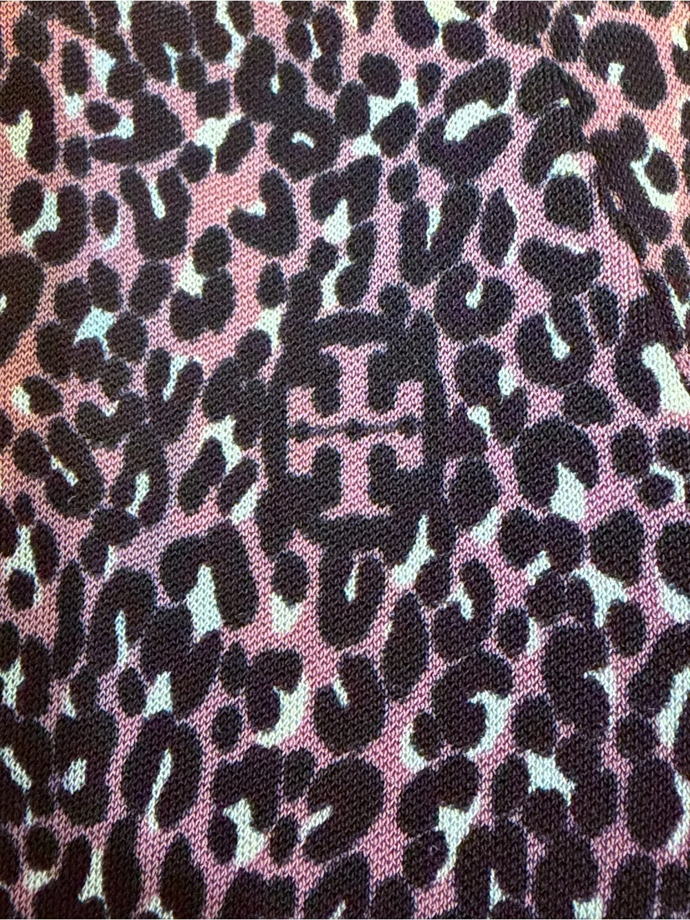 Tory Burch Leopard Print Long-Sleeve Belted Sheath Dress Purple Women’s Size XS